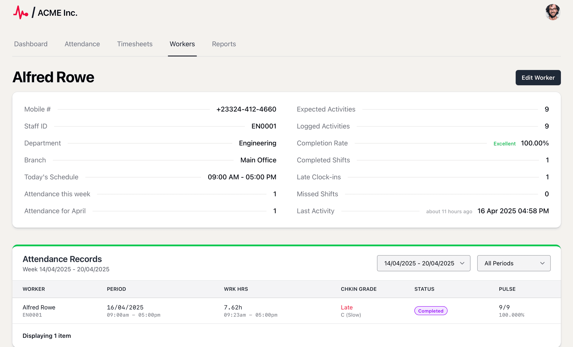 Workpulse WorkPulse - Time, location, performance. Simplified.